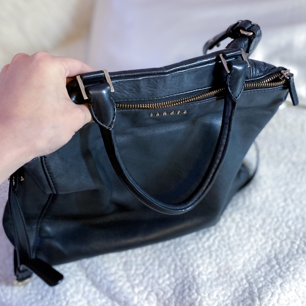 euc Sandro Paris soft leather tote - Picture 4 of 11